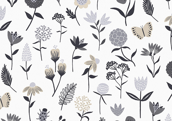 Floral Whimsy, Night Time - Made to Measure Curtains - Image 9